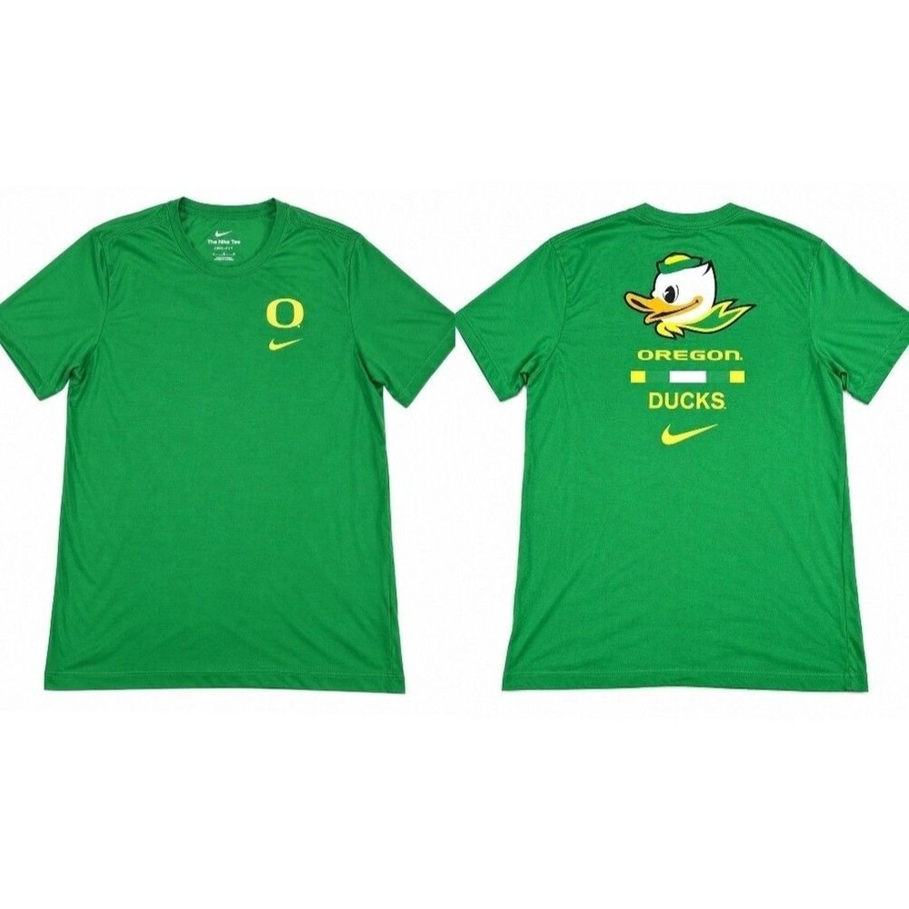 Nike DriFit Oregon Ducks Puddles Short Sleeve T Shirt Mens Large Green